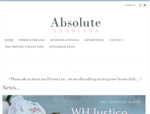 Tablet Screenshot of absolutearabians.com